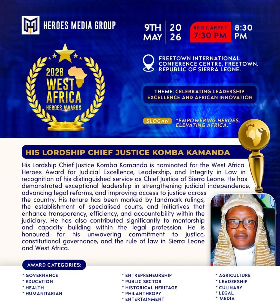 His Lordship Chief Justice Komba Kamanda